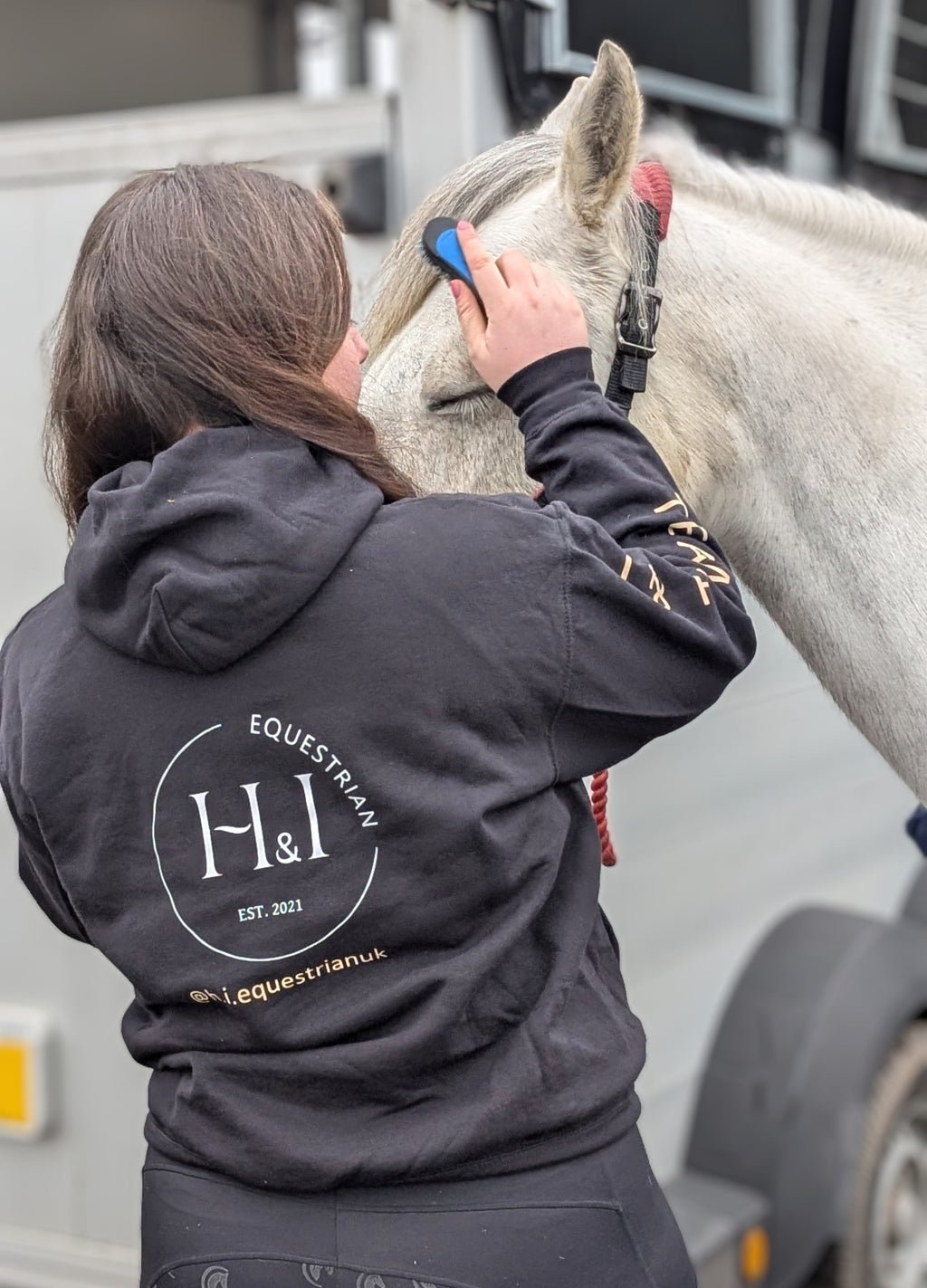 Kids size Black & Cream Team Hoody