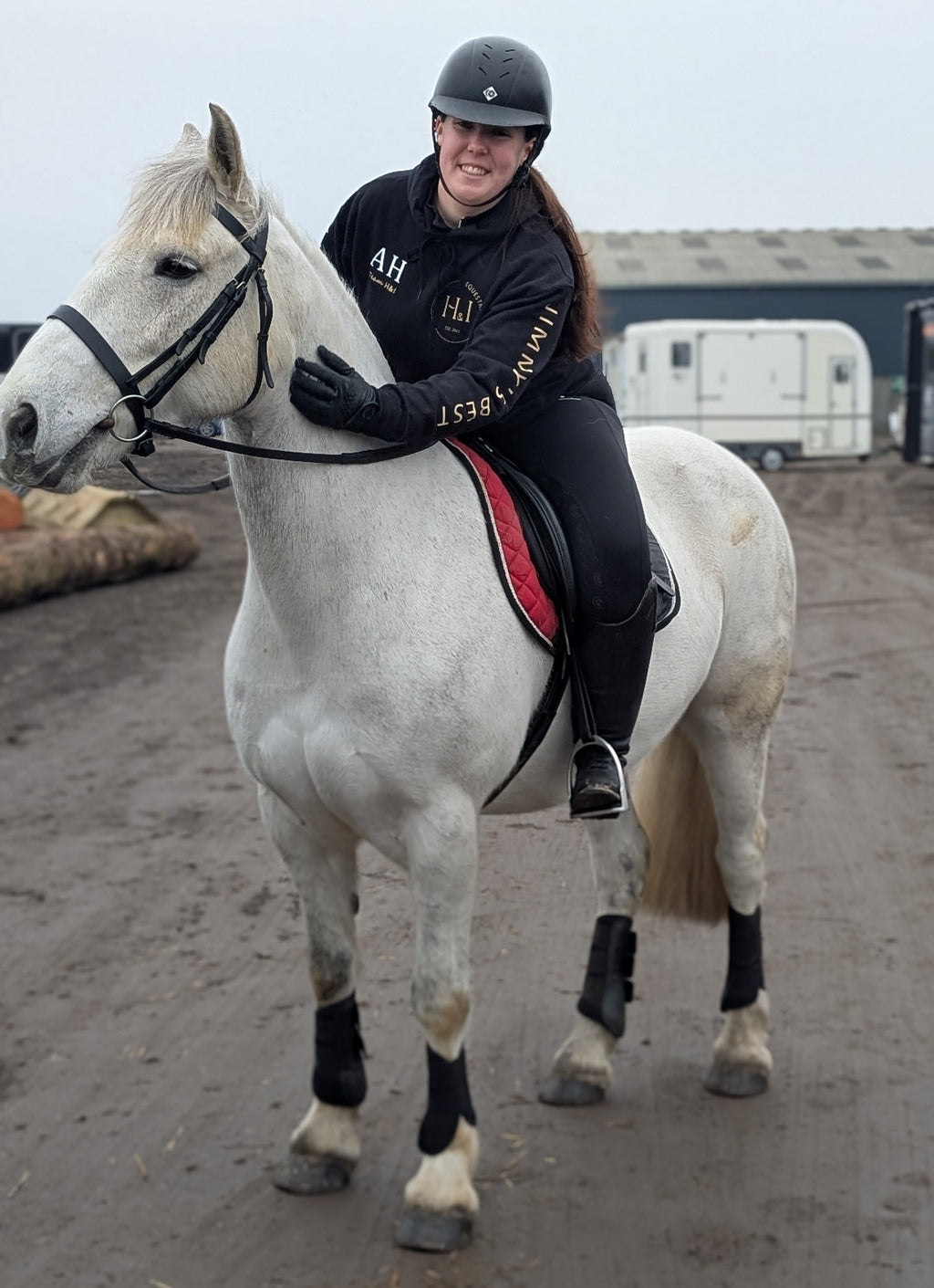 Kids size Black & Cream Team Hoody