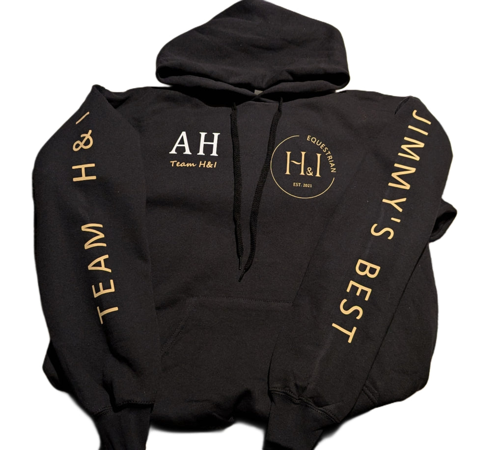 Kids size Black & Cream Team Hoody