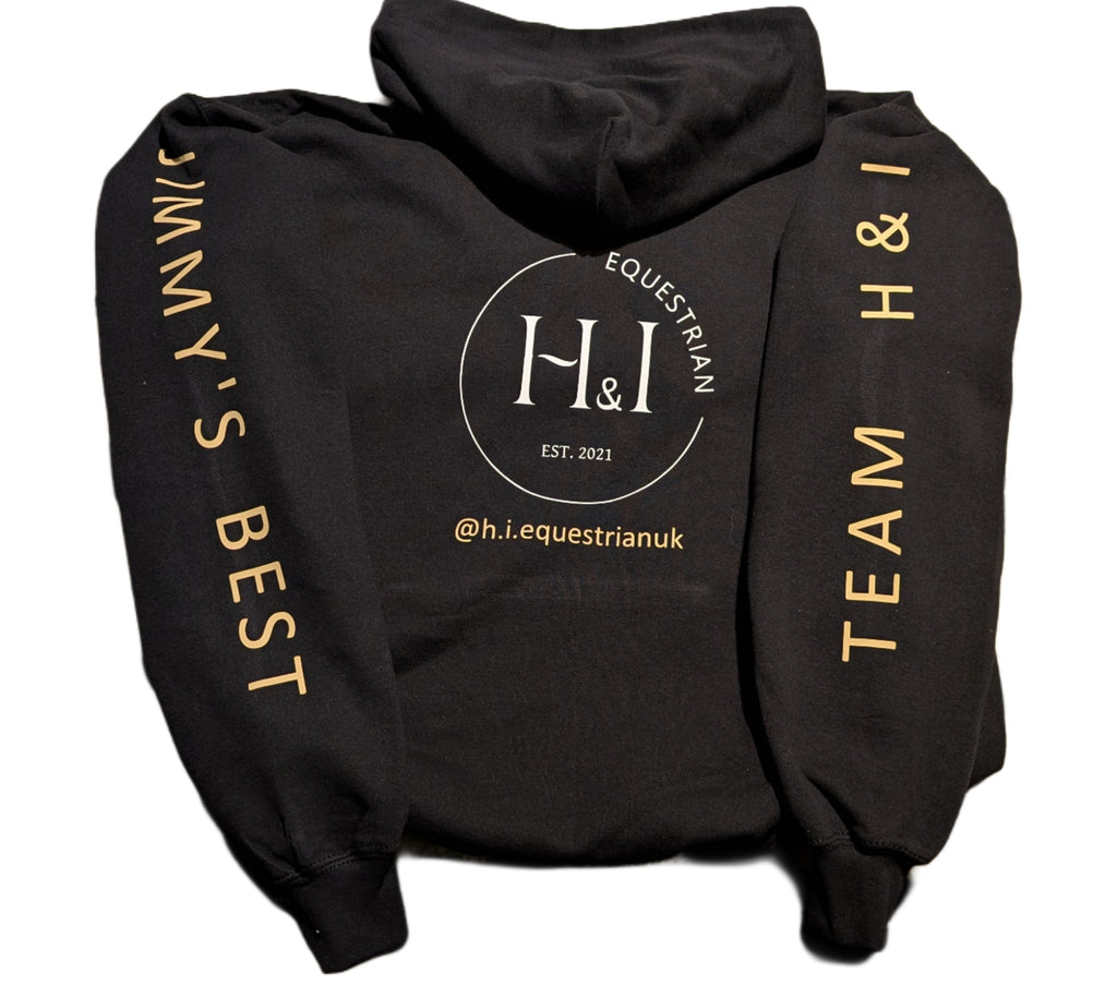 Kids size Black & Cream Team Hoody