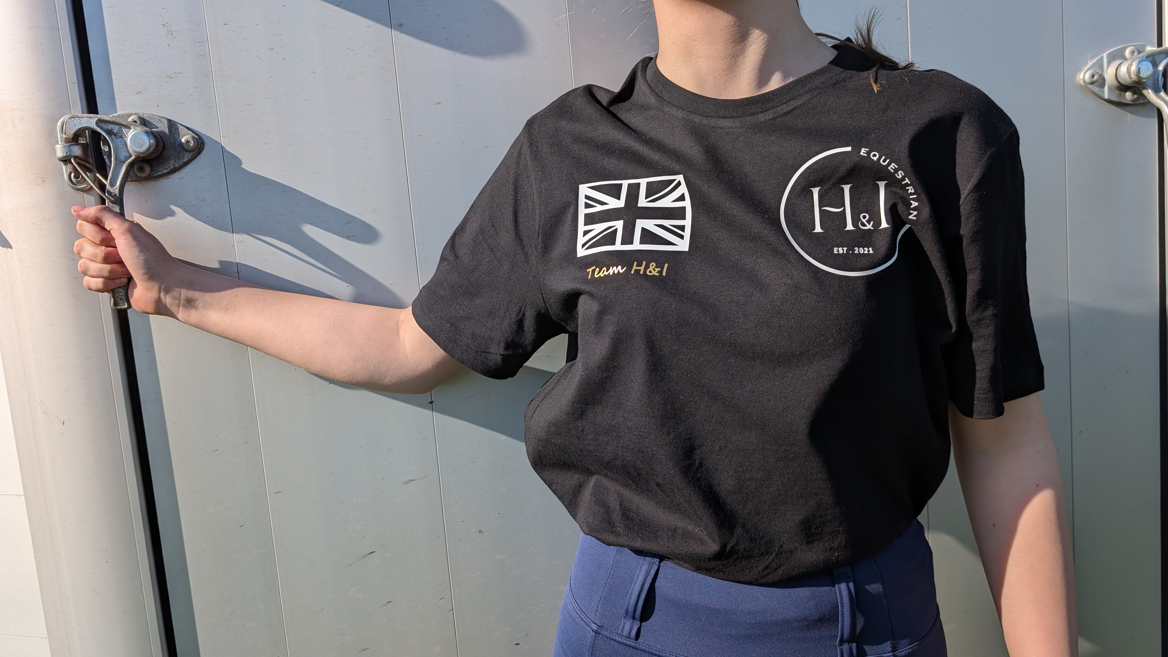 Team T shirt black kids sizes