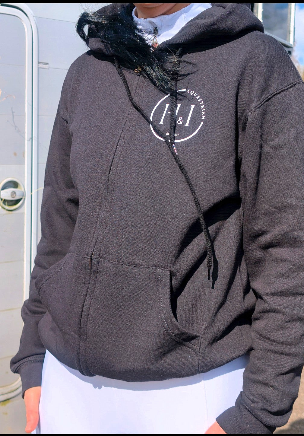 NEW Zip Black hoody