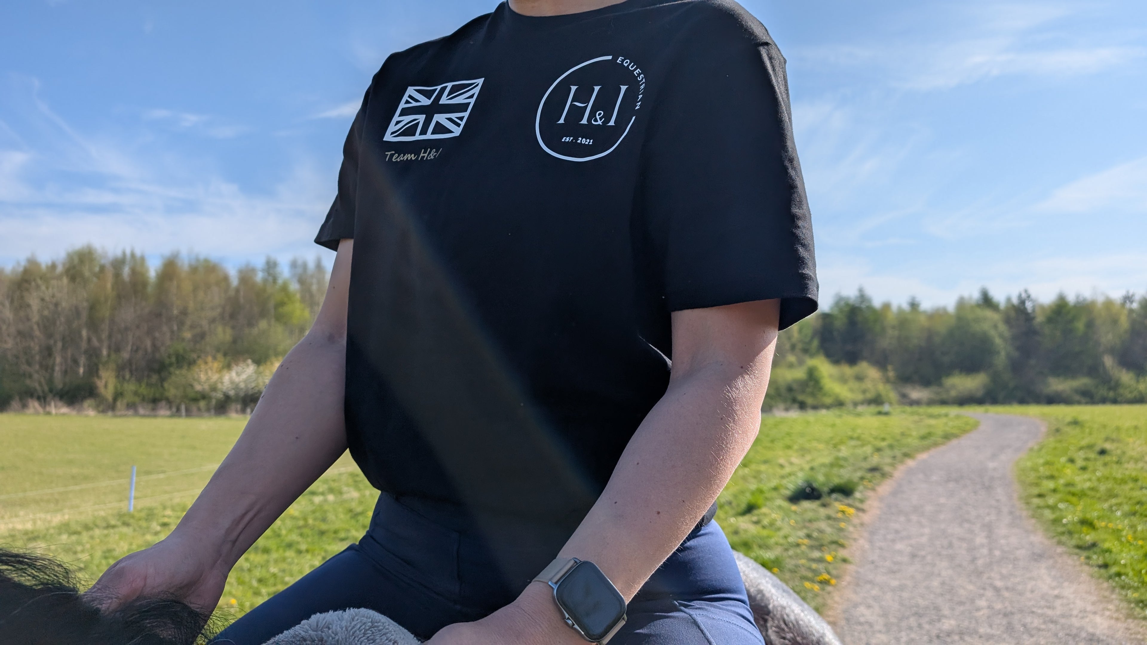 Team T shirt black kids sizes